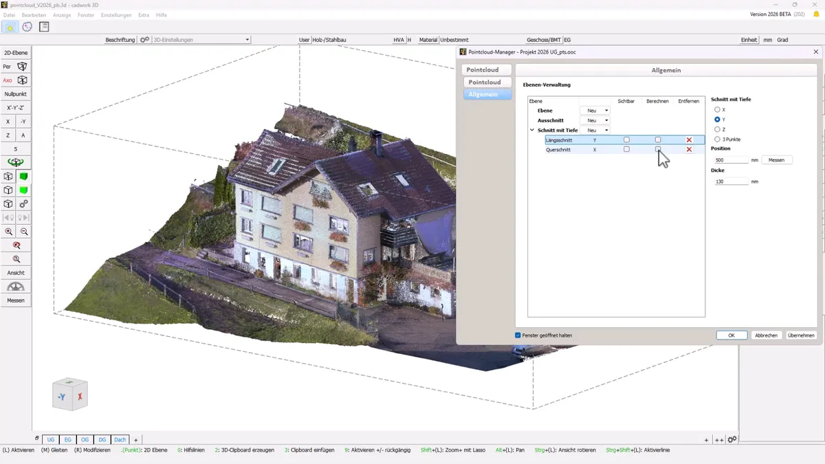Mračno Bodů (Point Cloud) detail