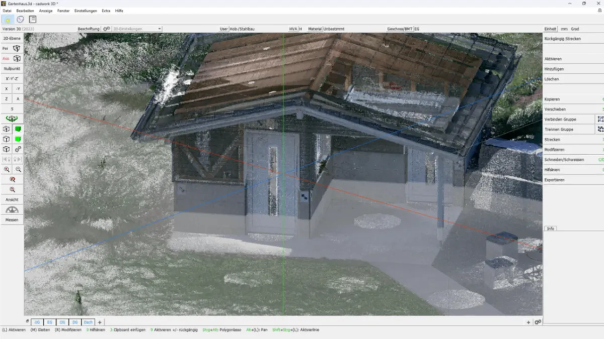 Mračno Bodů (Point Cloud) detail